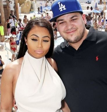 Blac Chyna with her ex-boyfriend Rob Kardashian 